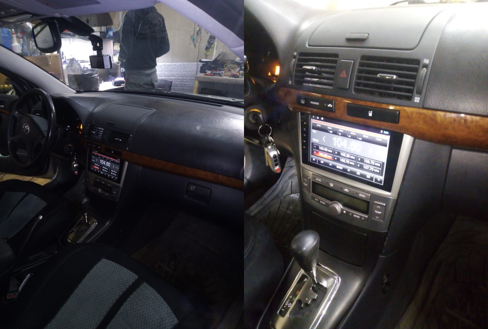 Установка автомагнитолы 2DIN под штатную Toyota Avensis и камеры заднего вида